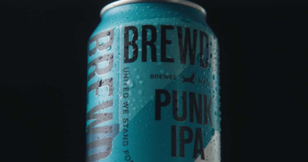 Blue Brewdog can
