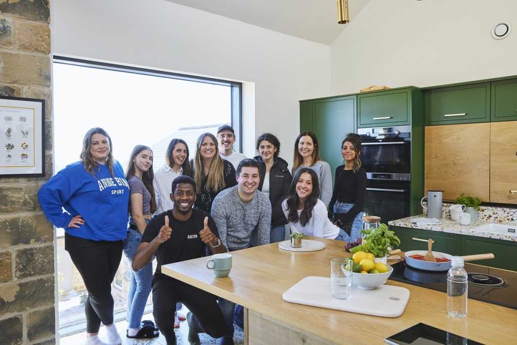 Team of people in a kitchen