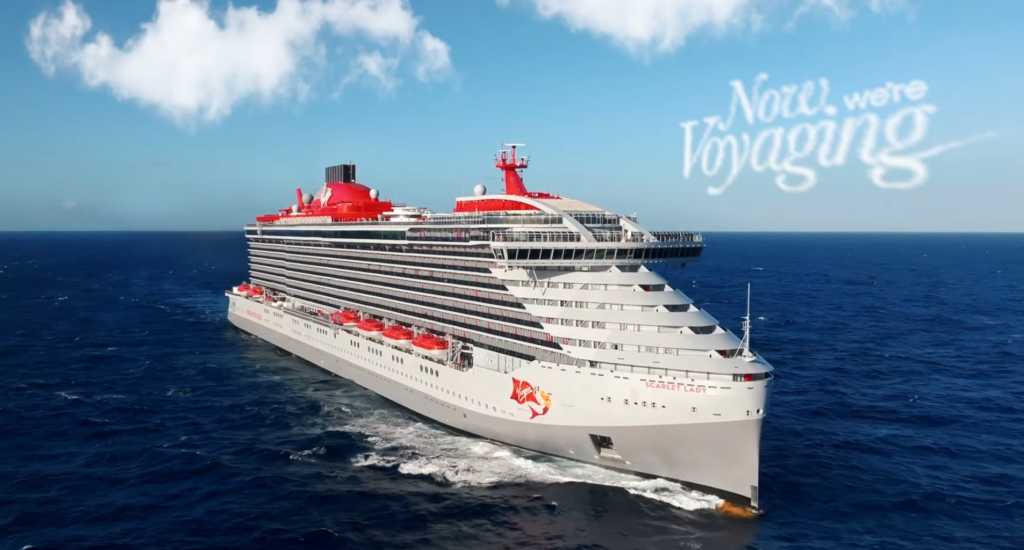 Cruise ship on water