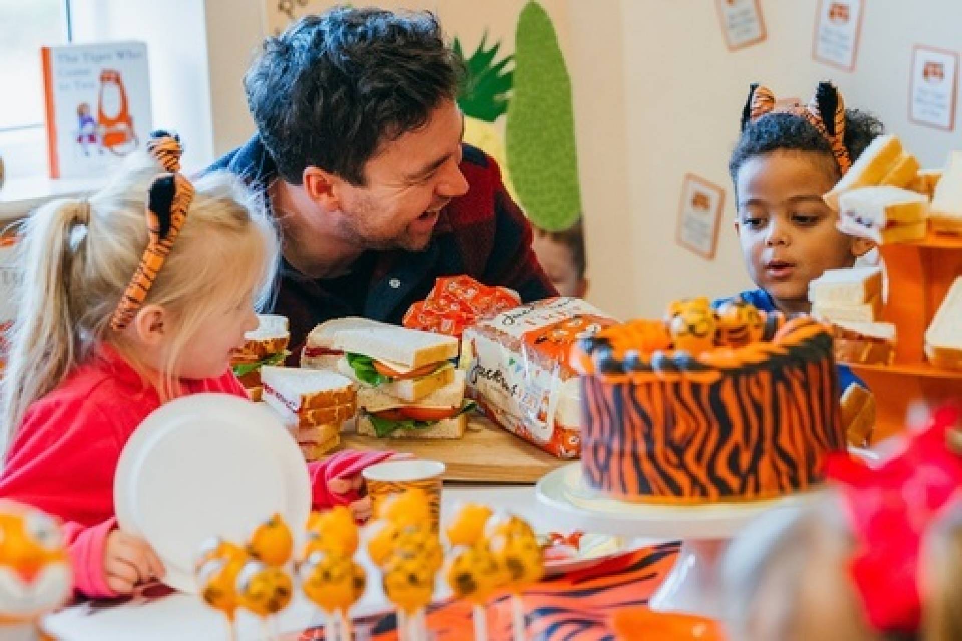 Children's tiger themed birthday event captured by Reel Film