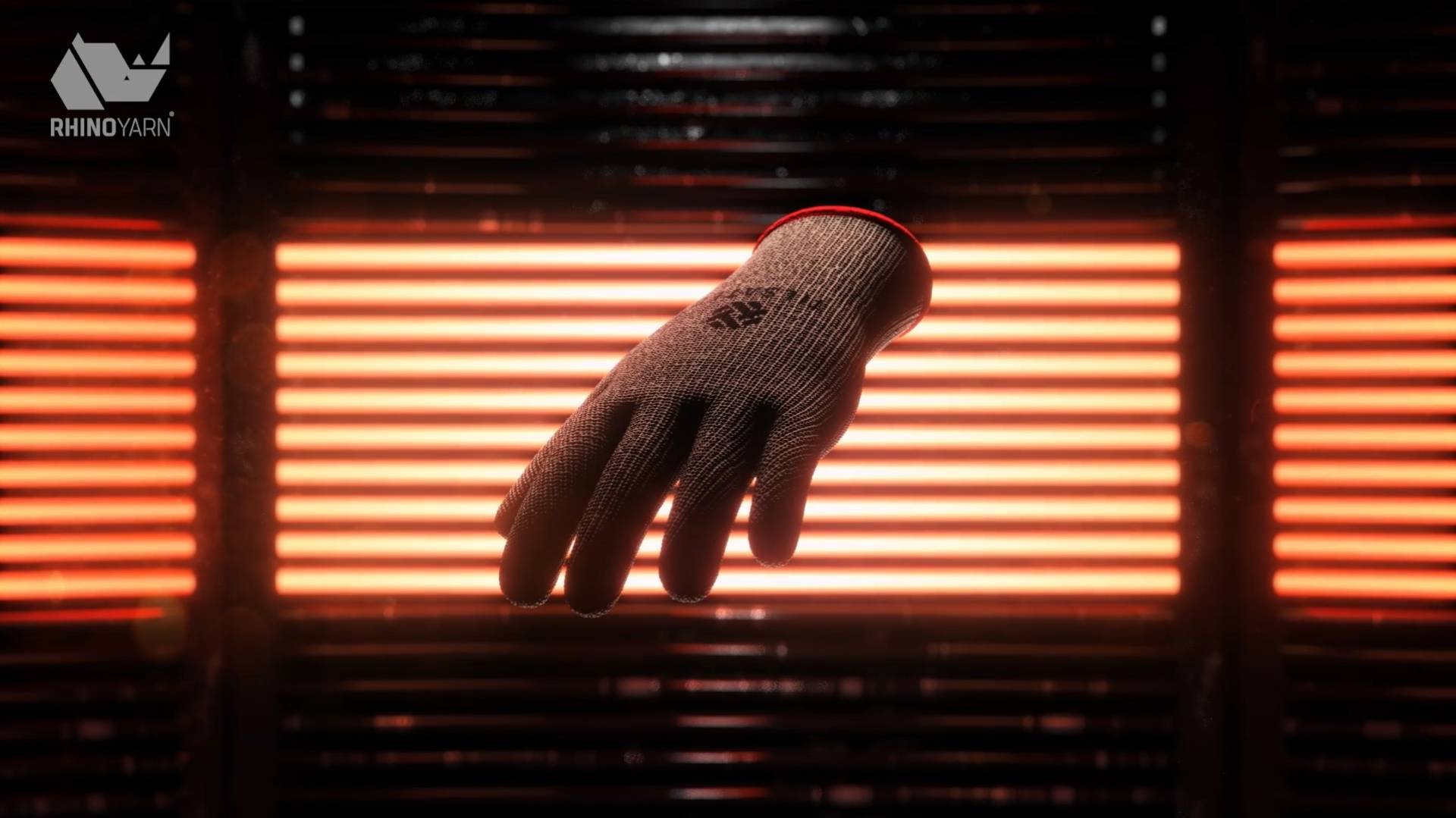Animated product display video of heat-resistant gloves
