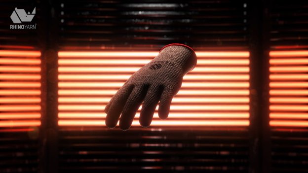 Animated product display video of heat-resistant gloves