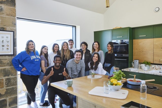 Team of people in a kitchen